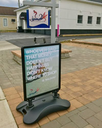 2281-outdoor-signage-displays with weighted base