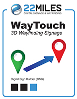 Digital wayfinding software with interactive design