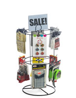 Spinners & Peg Hook POP Displays for small items and upsells