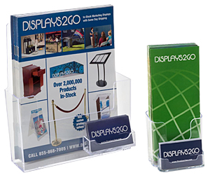 Business Card Holders with Brochure Pockets