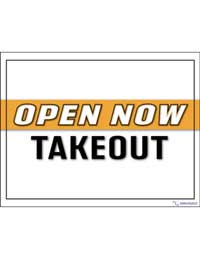 Open now takeout printable sign