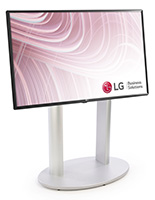 Commercial digital signage display with sturdy aluminum base