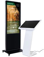 Floorstanding digital signs for spas and salons