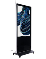 Digital advertising kiosk with 55 inch non-touch screen