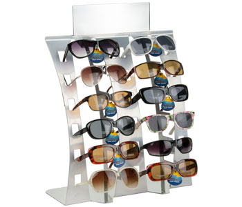 Displays for sunglasses and eyeglasses