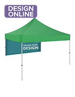 Personalized pop up tent backwall with dye sublimation printing