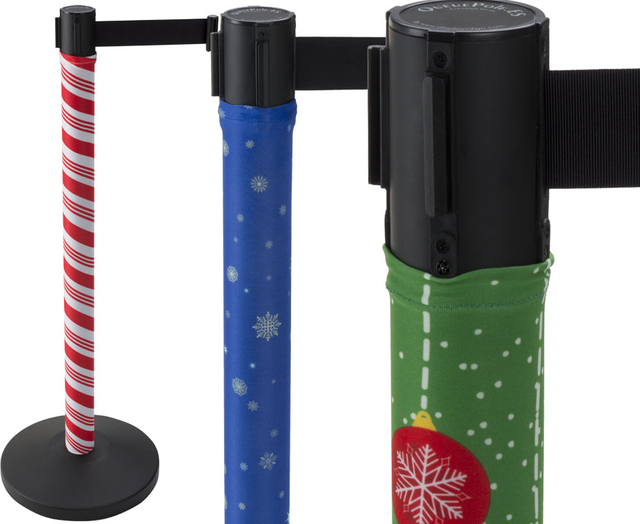 holiday stanchion covers