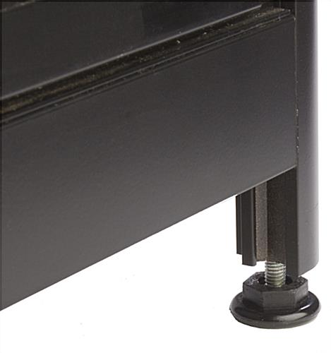 Aluminum Display Case Counter, Black Extrusions