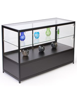 Lighted Glass Display Counter, 60" Overall Width