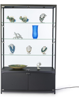 LED Retail Display Cabinet, Fixed Shelves