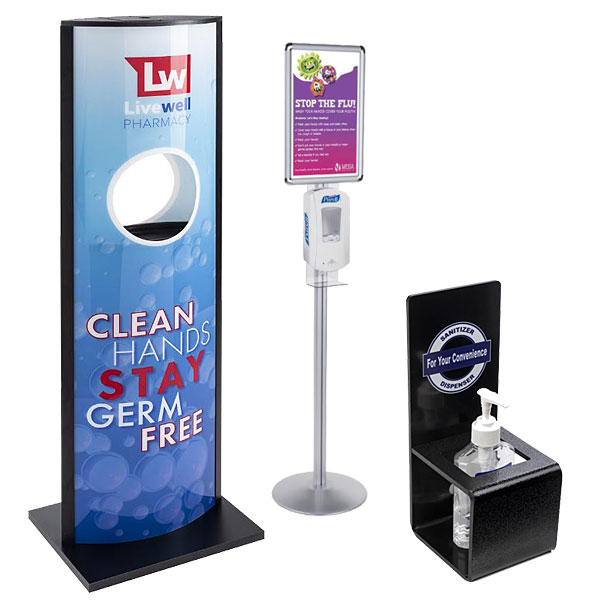 Hand sanitizer stations