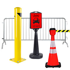 Parking lot signs and supplies
