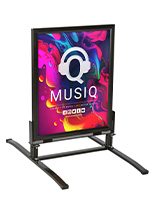 This Outdoor Sign Stand is a Sturdy and Reliable Option for a Sidewalk Poster Display