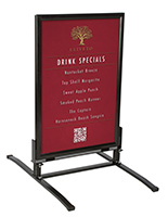 Springer Sidewalk Sign w/ Double Sided Snap Frame and Magnetic Lining