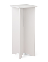 Eco-Friendly Pedestal Displays with FSC-Certified Recycled Material, Portable - White