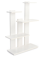 4-tier merchandise shelves with 6 pound weight capacity per shelf