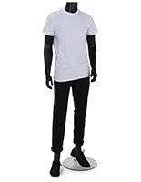 Headless male fashion dummy with floor standing placement style 