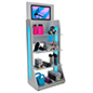 LED retail shelving with media player and durable aluminum frame 