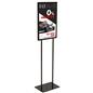 Black Graphic Display Stand with Top Insert