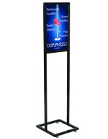 14" x 22" Black Poster Stand with Top Insert