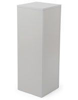 White Laminate Pedestal Cube