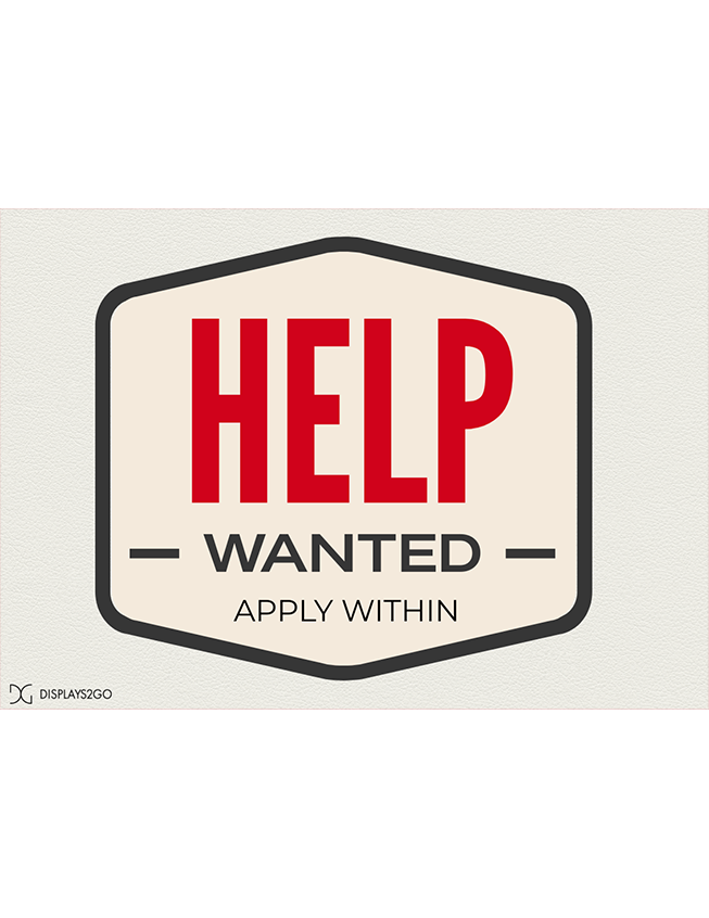 Help wanted printable sign